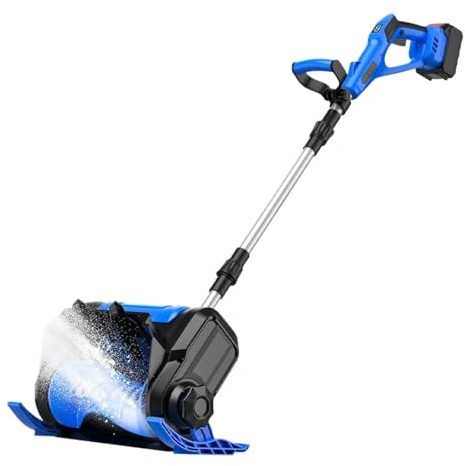 Barredora De Nieve Eléctrica Sin Escobillas 1000 W, Pala Quitanieves For Escuelas, Caminos Y Patios, Máquina Manual Inalámbrica con Batería Litio For Quitar