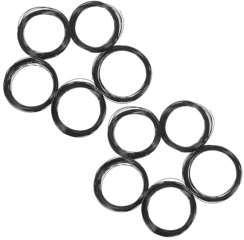YARNOW 10 Rollos Alambre para Bonsáis Alambre de Aluminio para Bonsái Negro 10 Rollos de 10m/rollo, para Modelado de Plantas Trepadoras y Manualidades Diy, Fácil de Almacenar
