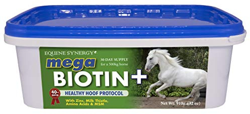 MEGA BIOTIN + Maximum Biotin (40mg), Concentrated Hoof Formula for Hooves