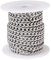 Bestewelry - Catene a maglie cubane in acciaio inox 304, 5 m, con bobina, in argento non saldato