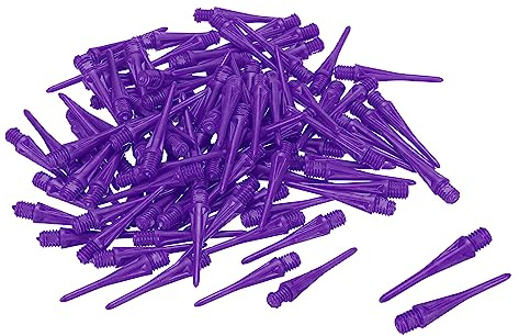 PATIKIL Plastique Flèche Pointes, 60 Paquet 2BA Fil Doux Flèche Pointes Replacement Plastique Pointe Doux Pointe Flèche Accessories, Violet
