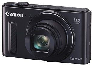 Canon PowerShot SX610 HS Point and Shoot Digital Camera - Black (20.2 MP, 18x Optical Zoom) 3-Inch LCD (Renewed)