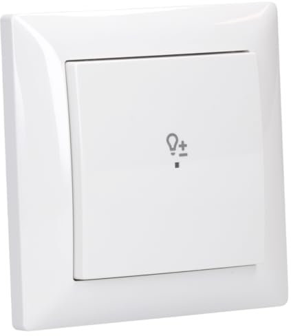 Busch-Jaeger balance SI Set: 1x 64851 U LED-Dimmer-Einsatz + 1x 64711 Bedienelement + 1x 6234-10-914 Wippe + 1x 1721-914 Rahmen Alpinweiß