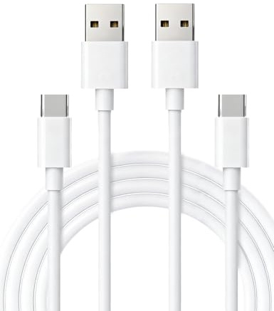 MAS CARNEY Cable USB C [2Pack 1M+2M], Cable USB A Tipo C para iPhone 17 16 15 Pro Max, Samsung S24 S23 S22 S21, iPad Air, MacBook Pro, Google Pixel 7, Xiaomi, PS5,Huawei, Vivo, Oppo, Tablets
