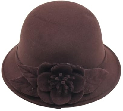 XUCZHAI Melonhatt för kvinnor, fyrverkerier, bob, bankett, elegant varm och kall vinter (färg11)