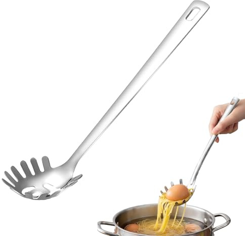 Pince À Spaghetti,Cuillère À Pâtes Dentelée En Acier Inoxydable, Fourchette À Pâtes En Métal,Ustensiles De Cuisine,Résistants À La Chaleur,Compatibles Lave-Vaisselle