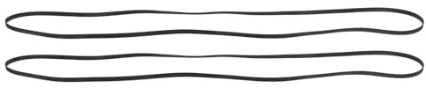 Angoily Courroie Plate en Caoutchouc 2 Pcs 460 Mm X 4,5 Mm pour Tourne-disque Vinyle, Accessoire de Remplacement Compatible Phonographe et Platine Audio, Courroie de Tourne-disque