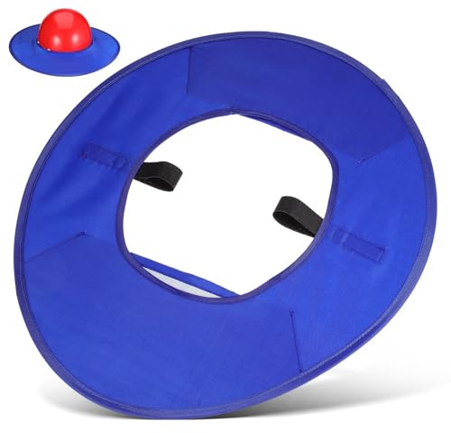 Mikikit Visera de ala Completa para Casco de Seguridad Azul, Ligera y Cómoda para Exploración en Condiciones de Alta Temperatura, Adecuado para Celebración Verano