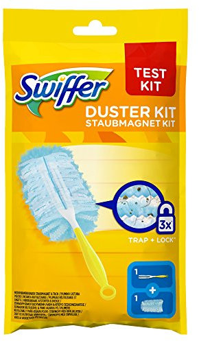Swiffer Staubmagnet Starter-Set mit 1 Griff + 1 Tuch