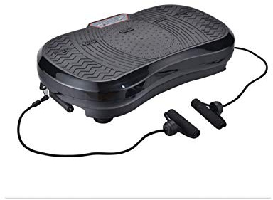 Fitness Body Power Max - Piastra vibrante per fitness, 67 cm, colore: Nero