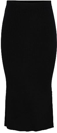 PIECES Pccrista Hw Midi Knit Skirt Noos Bc