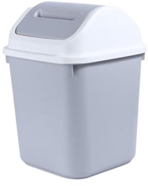 Pattumiera con coperchio ribaltabile, pattumiera con coperchio ribaltabile, pattumiera 1 leggero, grande cestino con coperchio, grande cestino da cucina commerciale per camera da letto, mensa