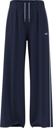 adidas Donna Seasonal Essentials Colorpop Pants with Embroidered Graphic, Dark Blue/White, S