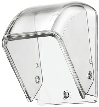 Nimooro Scatola Campanello Fili Antipioggia con Coperchio Impermeabile Trasparente, Scatola Campanello Wireless Esterna Antipioggia Trasparente
