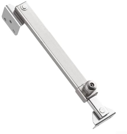 Fönsteröppningsbegränsare, 7-stegs justeringsskåp fönsterstoppare, rostfritt stål och zinklegering säkerhetslås för PVC-aluminiumstålramar, stormbeständig ventilationsbegränsare med roterande knopp (B
