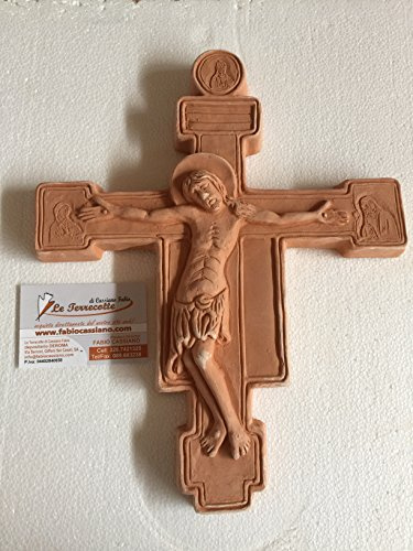 crocefisso in Terracotta cm 30