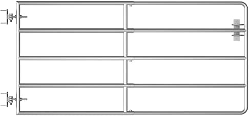 vidaXL Cancello da Giardino Cancellata per Giardino Chiusura per Staccionata Porta per Recinzione in Acciaio a 5 Sbarre (95-170) x90 cm Argento