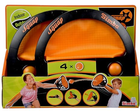 Simba -Squap, gioco di abilità per lanciare e catturare una palla, per interni ed esterni, include 4 palline (107206200DIS)