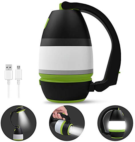 Multifunzionale USB Ricaricabile Campeggio Lanterna Portatile Lampada a Mano Impermeabile LED Campeggio Luce Tenda Lampada Potente Torcia Torcia Super Luminoso Portatile di Sopravvivenza Lanterne