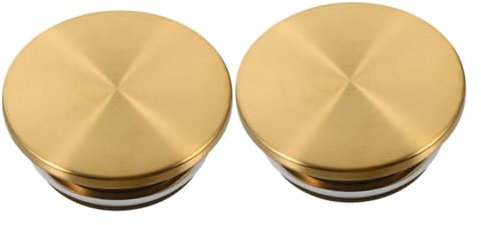 SECFOU 2pcs Glass Kettle Lid Replacement Pitcher Lids for Water Bottles Stainless Steel Sealing Cap for Camping