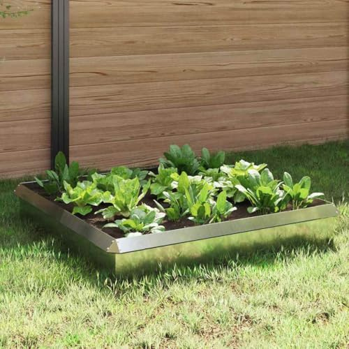 Generico Recinzioni per lumache 8 PCS Argento Acciaio zincato,Delimitazioni e recinzioni da Giardino,874880