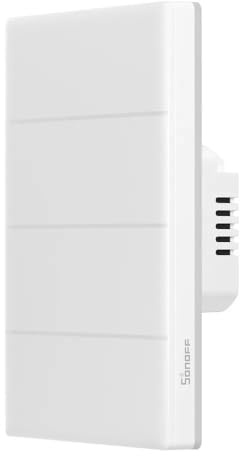 SONOFF Smart Light Switch, 2.4GHz WiFi Interruptor Inteligente, Neutral Wire Required, Voice Control with Alexa and Google Home, Touch Button, Wall Mounting, T5 4 Gang 1 Way