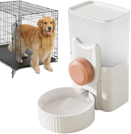 Streysisl Dispensador de agua – Dispensador de agua para jaula de perro – Recarga automática para mascotas, tazón de comida para perros, gatos, chinchillas, erizos, hurones