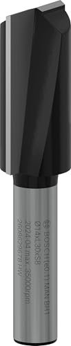 Bosch 1 x PRO Router Bit Dritto, Due Scanalature (per legno tenero, legno duro, Ø 14 mm, accessorio professionale per router portatile, Trim Router)