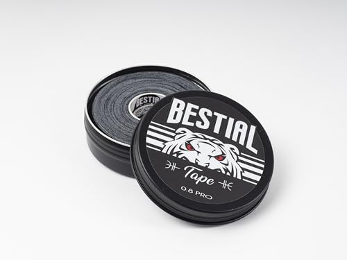 Bestial Tape 0.8 PRO – Tape para Dedos – Pack de 3 Rollos – Jiu Jitsu, Judo, Grappling, CrossFit – Máxima Calidad y Resistencia al Sudor – Tape negro