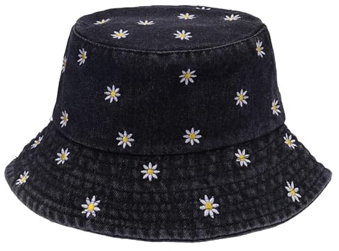 JJDreams Wendbarer Fischerhut Damen Cotton Fashion Fischerhut Sonnenhut Damen faltbar uv Schutz Sommer Bucket Hat