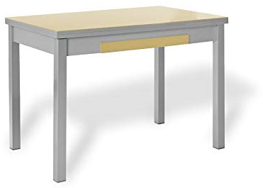 ASTIMESA Tavolo da cucina allungabile con ali beige 70x110 cm