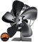 Jumoking War Ventilateur de poêle à bois à 5 pales sans électricité, avec thermomètre, silencieux