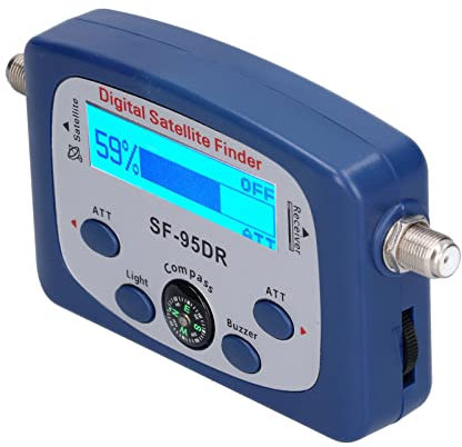 SF-95DR Digital Satellite Finder with Compass – Easy Locator for Satellite TV Setup – Portable and Efficient Dish Alignment Tool