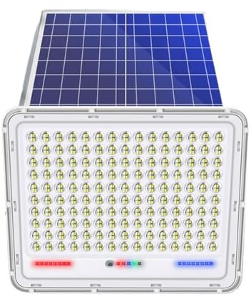 Lumiere Solaire Exterieur, 200W lumières solaires extérieur LED de jardin réflecteur bâtiments de jardin lumière du soleil lampe étanche projecteur éclairage de secours applique murale pour Jardin, Ga