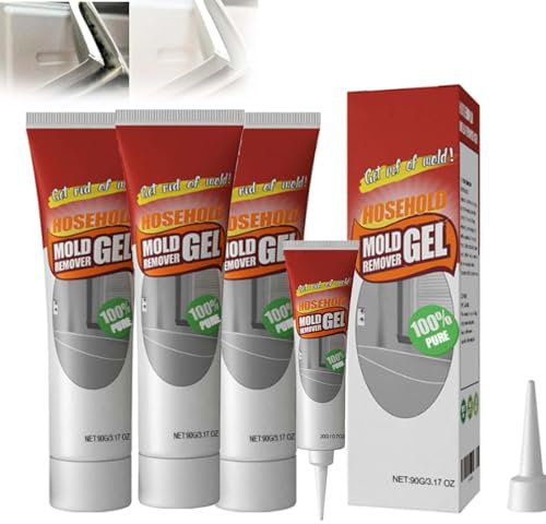 Gel dissolvant de moisissure, gel de nettoyage domestique puissant pour les espaces de carrelage de salle de bain et de cuisine, nettoyage des murs, formule sûre qui n'endommage pas les espaces de