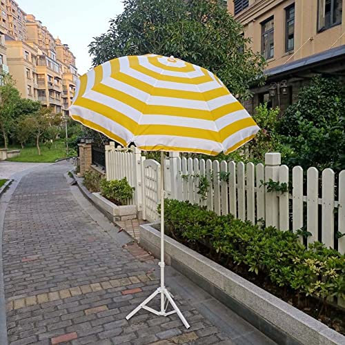 SBCGFY ?1.8M Color Beach Umbrella for Patio/Pool/Deck, Portable Tilting Outdoor Garden Parasol Umbrella, Sun Shade Protection/Waterproof/UV Resistant