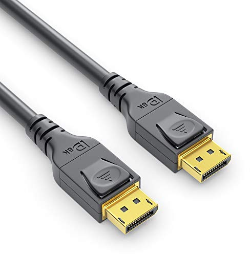 PureLink PI5010-020 DisplayPort 1.4 Kabel, 8K, 4320p, (Stecker auf Stecker), 2,00m, Schwarz | Unterstützt bis 4K Ultra HD und 8K UHD, ideal für professionelle AV-Anwendungen und hochwertige Audioübertragung