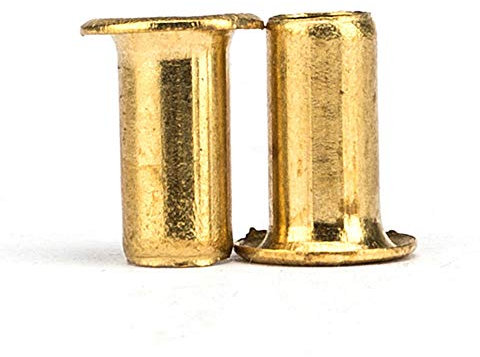Remaches de cobre, remaches huecos de cobre, remaches de agujero pasante, remaches huecos-M2.5 * 3 * 200 piezas