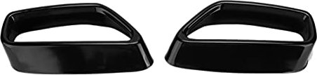 g30 endrohr auspuffblende Schalldämpfer Auspuffrohr Halsschwanz Abdeckung Verkleidung schwarz cover Auspuff Endrohrblenden, 2 Stück Auspuff Endrohrblenden Gloss Black Ersatz für 5er G30 G38 2018-2021