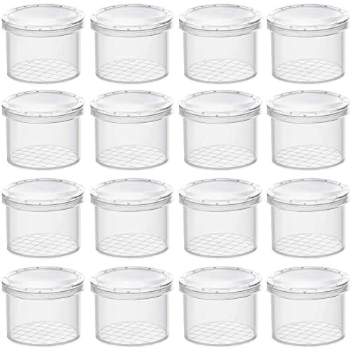 AOTOPYU Vergrößernde Lupendose(16er Pack), Becherlupen für Kinder & Erwachsene Forscher Set Klares Lupenglas für Kinder, Tragbare Becherlupe für Käfersammeln, Insekten Forscherset Kinder