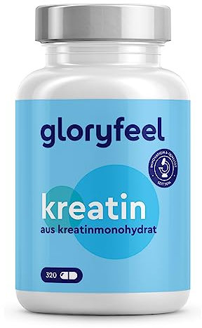 Creatin Kapseln - 320 Stück für effektives Krafttraining * mit 3.412 mg Kreatin Monohydrat, davon 3.000 mg reines Creatin pro Tag - Mesh Faktor 200, hochdosiert und sorgfältig laborgeprüft