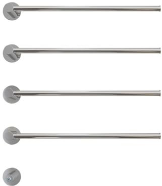 WESLNN Toallero Eléctrico De Acero Inoxidable. Secador De Toallas Termostático. Radiador De Toallas Montado En La Pared Cables Ocultos Toallero Eléctrico(Chrome-4 Rods)