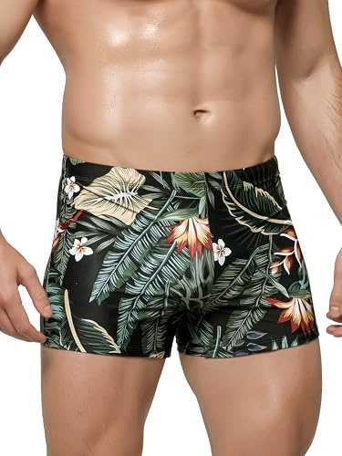 Arcweg Badbyxor för män med nätfoder, sportiga boxershorts, badkläder, underkläder, strandshorts för sommaren, elastiska badshorts