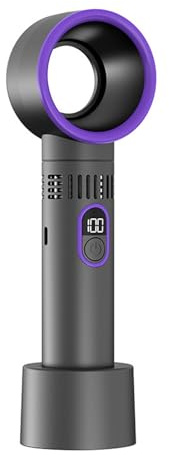 JTQYFI Air Cooling Ventola Ventilatore Da Viaggio Digitale Display Silenziosa Con Grande Batteria Abs Texture