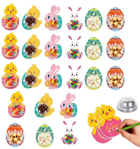 Genérico Tarjetas de Pascua,Postal Portátil para Intercambio | Soporte para Tarjetas de Felicitación de Pascua - Recompensas De Clase, Festivales, Estudiantes,