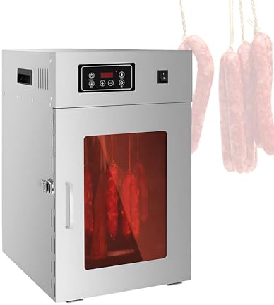 Biltong Box Meat Dryer, 800W Commercial Food Dehydrator with Digital Temperature adjustment, Hanging Drying System for Jerky Sausage
