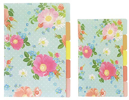 21,6 cm/15,2 cm Kunststoff A5/A6 6-holes Cover rund Ring View Binder Datei Ordner für lose Leaf Tabelle Protectors Binder/Schutzhülle Displayschutzfolie (Divider Balloon, A6/17cm*10cm/6 Inch)