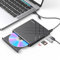 ORICO External DVD CD Drive USB 3.0 Type-C CD Burner Portable CD/DVD +/-RW Drive/DVD Player with USB Ports and TF/SD Card Slots Compatible with Laptop Windows Linux OS Mac