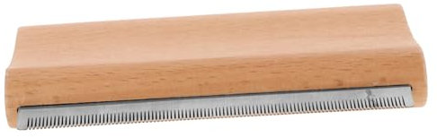 BCOATH Ergonomische Pferdebürste Aus Edelstahl Und Holz Langlebiger Pferde-fellwechselkamm Zum Entfernen Von Losem Haar Durchblutung Sicher Und Einfach Handhabung Für Pferd Und Hund