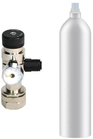 Kit gasatura - Bombola Co2 in alluminio ricaricabile 1Kg ACME + Riduttore di pressione